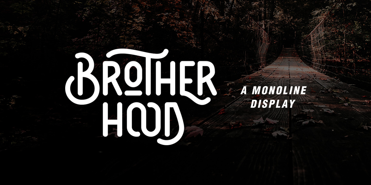 Пример шрифта Brotherhood #14